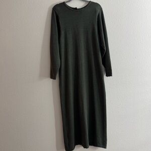 Elegant Black Long Sleeve Mini Dress